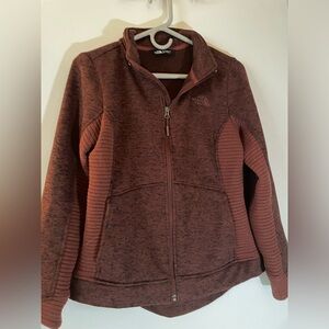 The North Face rust color zip up
